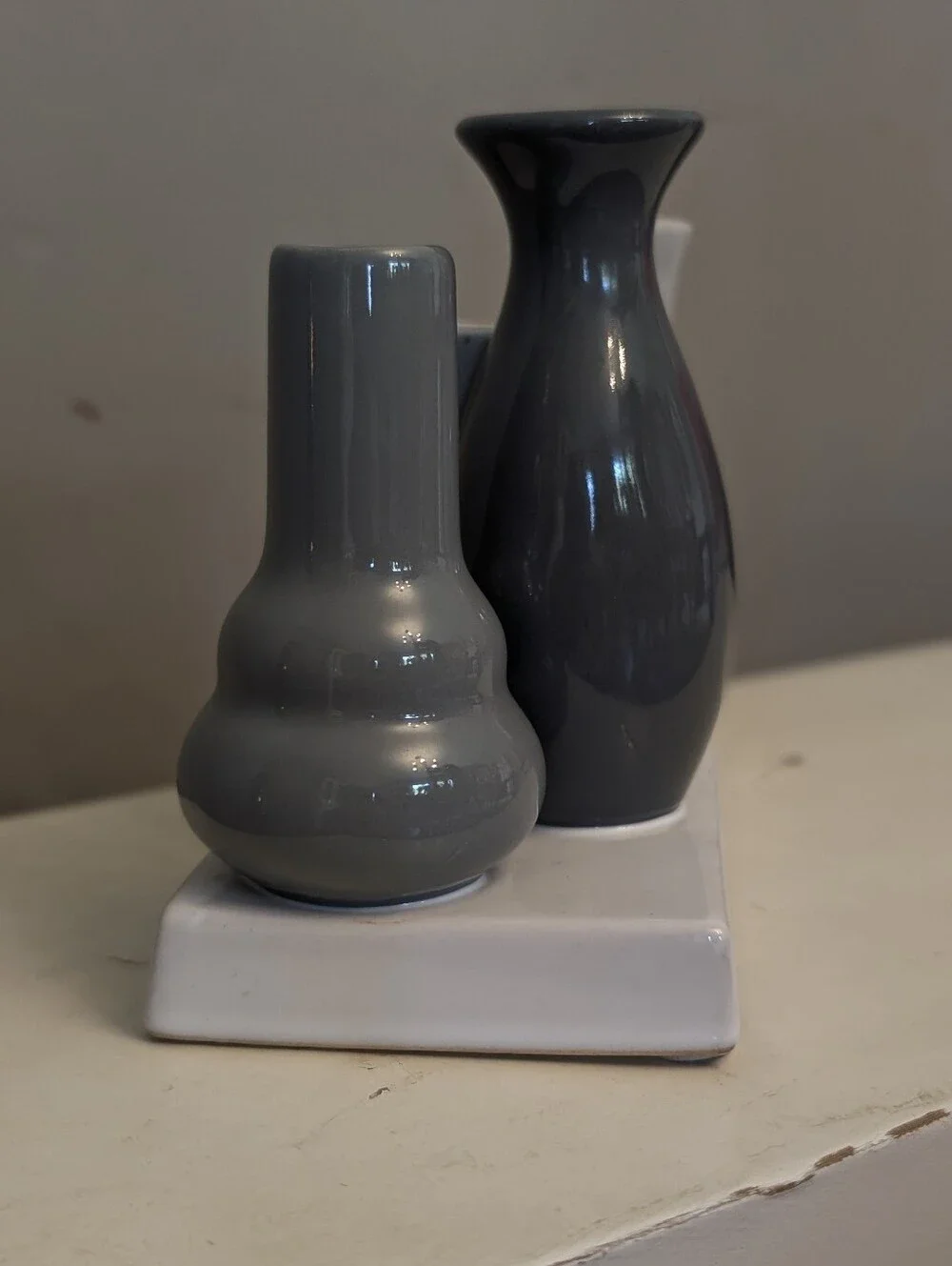 Multi Connected Ceramic Bud Vase Set